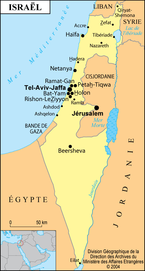 Carte d 'Israel
