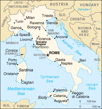 Carte d 'Italie
