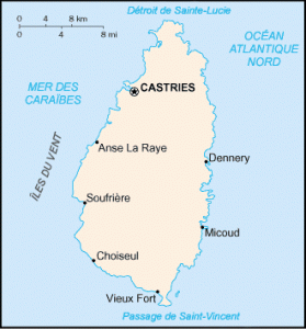 Carte de Sainte Lucie